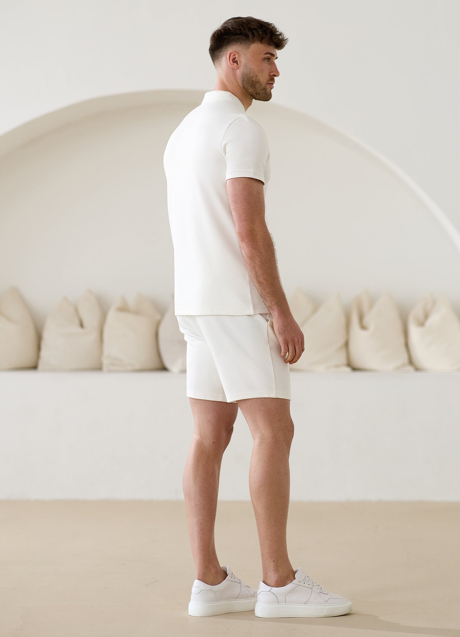 Gym King Portals Texture Short - Cream