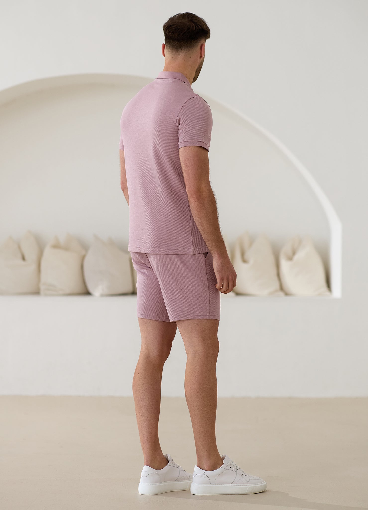Gym King Portals Texture Short - Dusky Pink