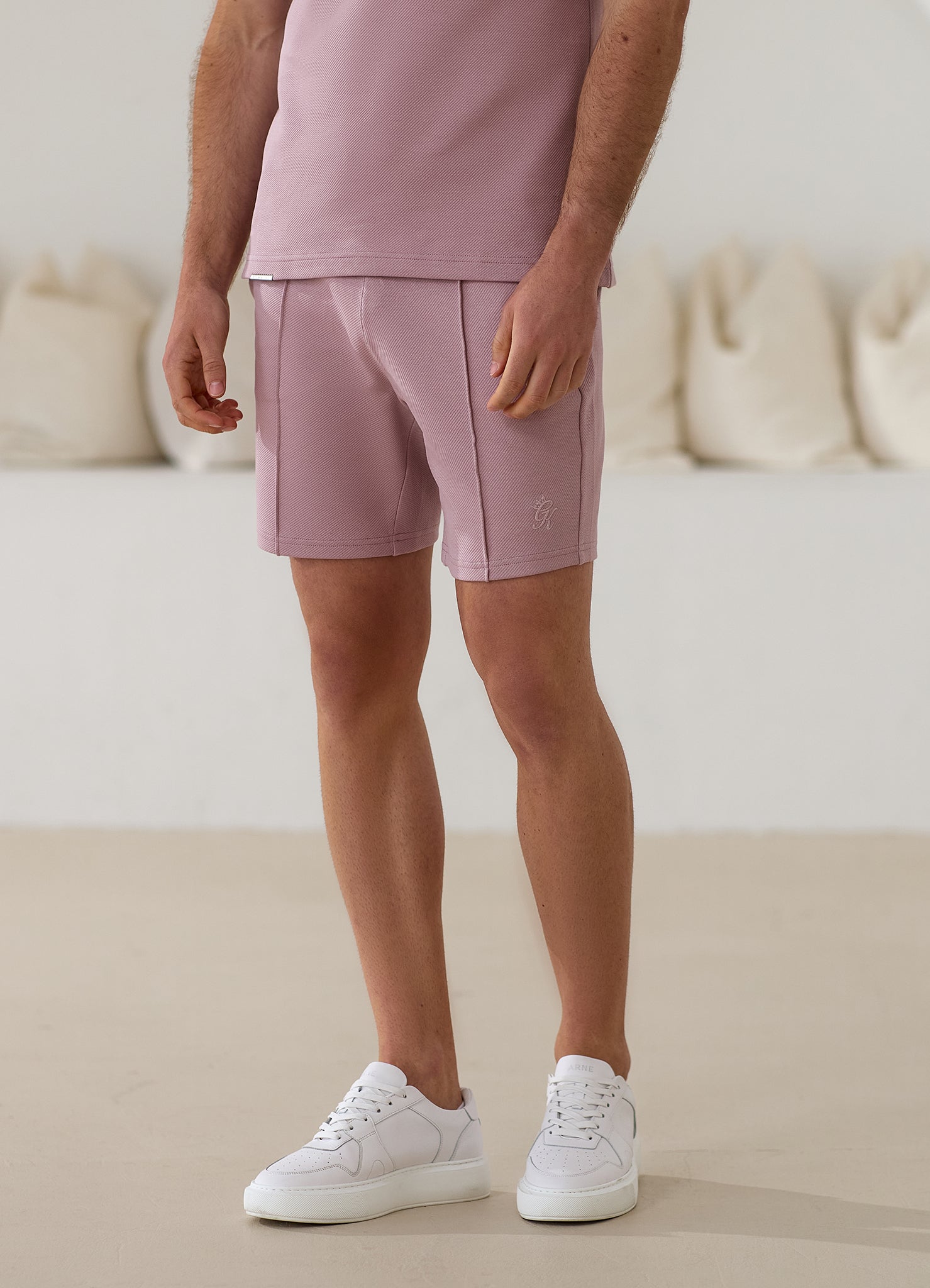 Gym King Portals Texture Short - Dusky Pink