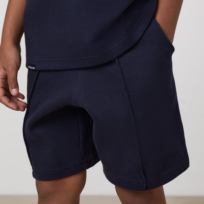 Gym King Younger Kids Portals Texture Short - Navy