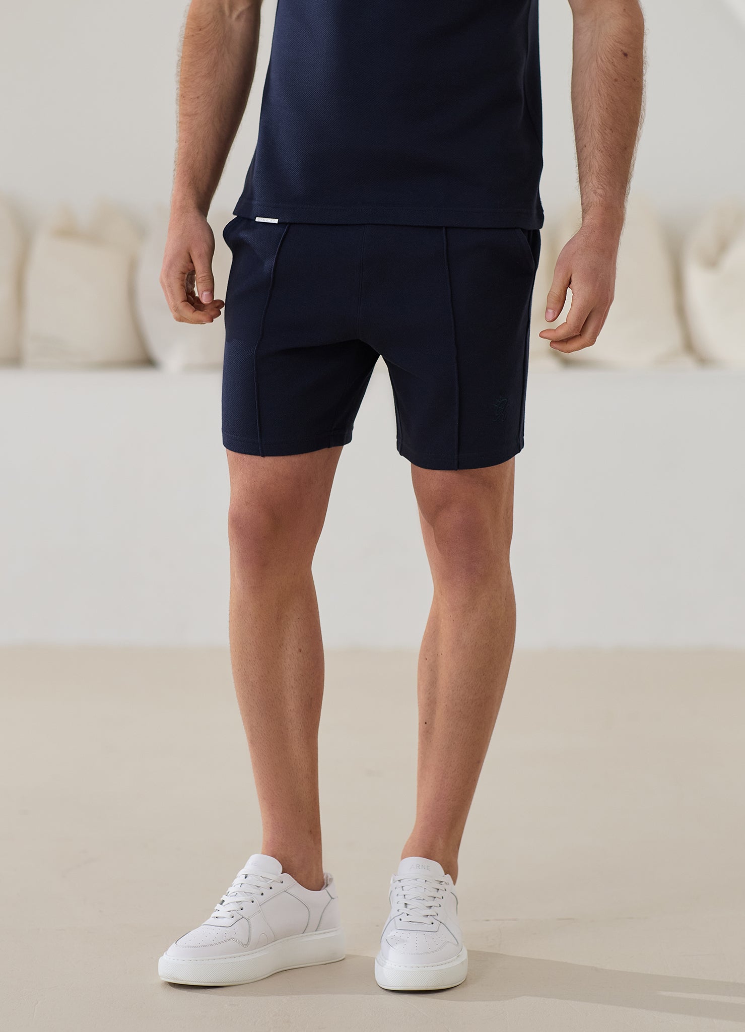 Gym King Portals Texture Short - Navy