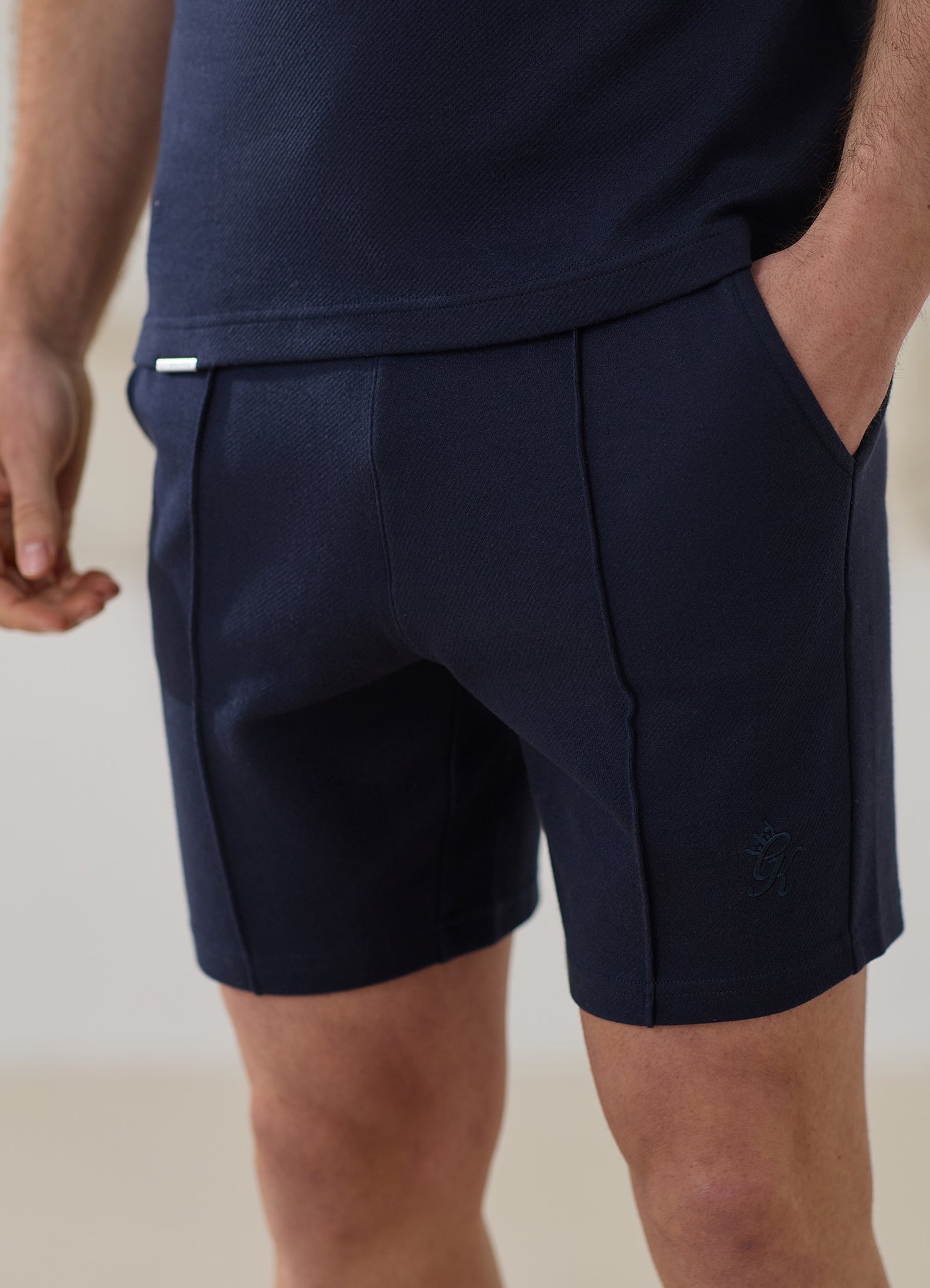 Gym King Portals Texture Short - Navy