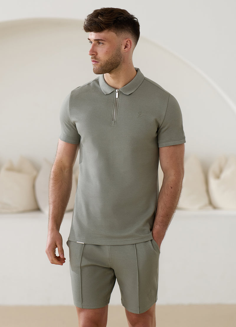 Gym King Portals Texture Short - Soft Khaki