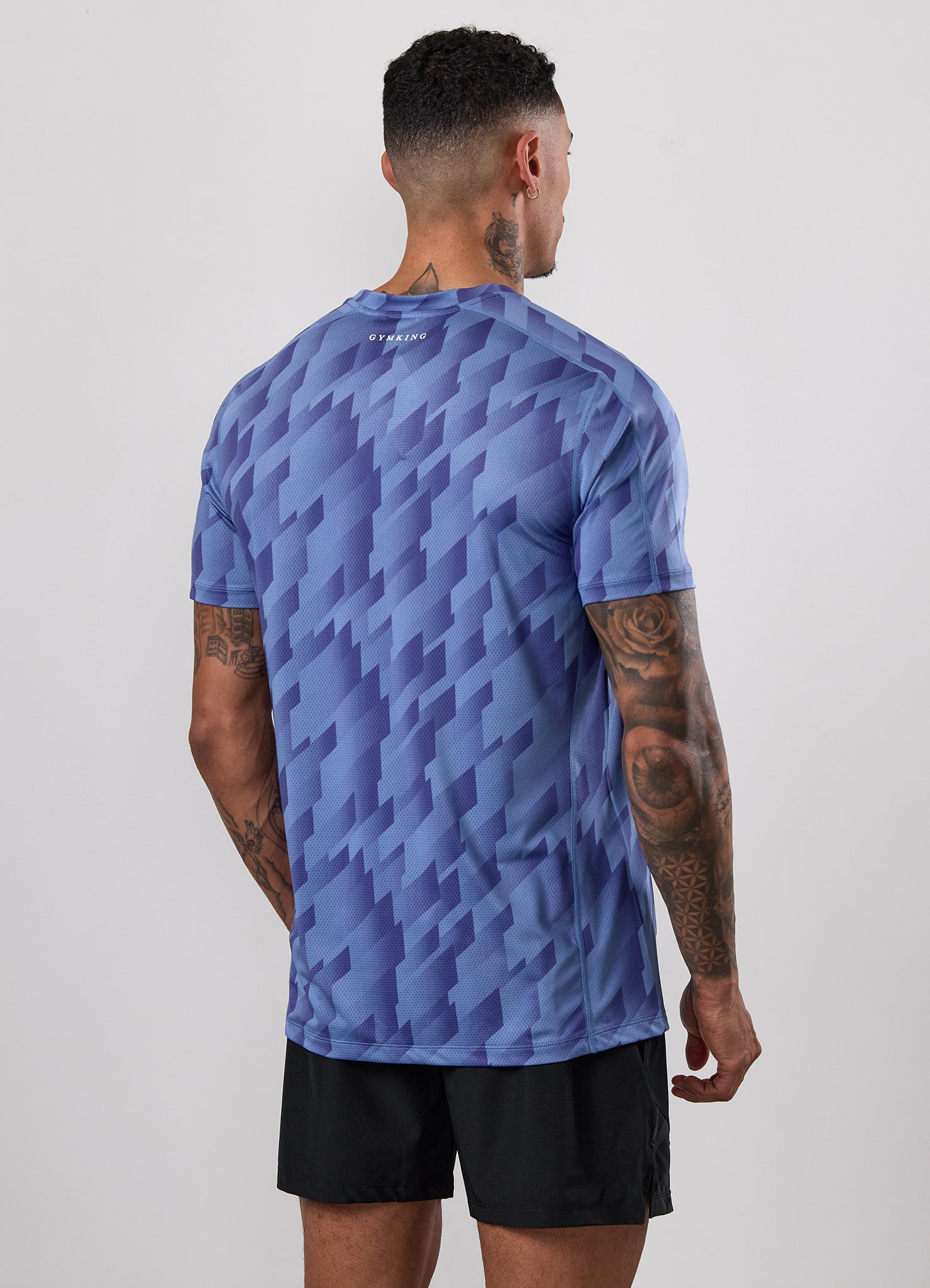 Gym King Power AOP Tee - Blue Jean