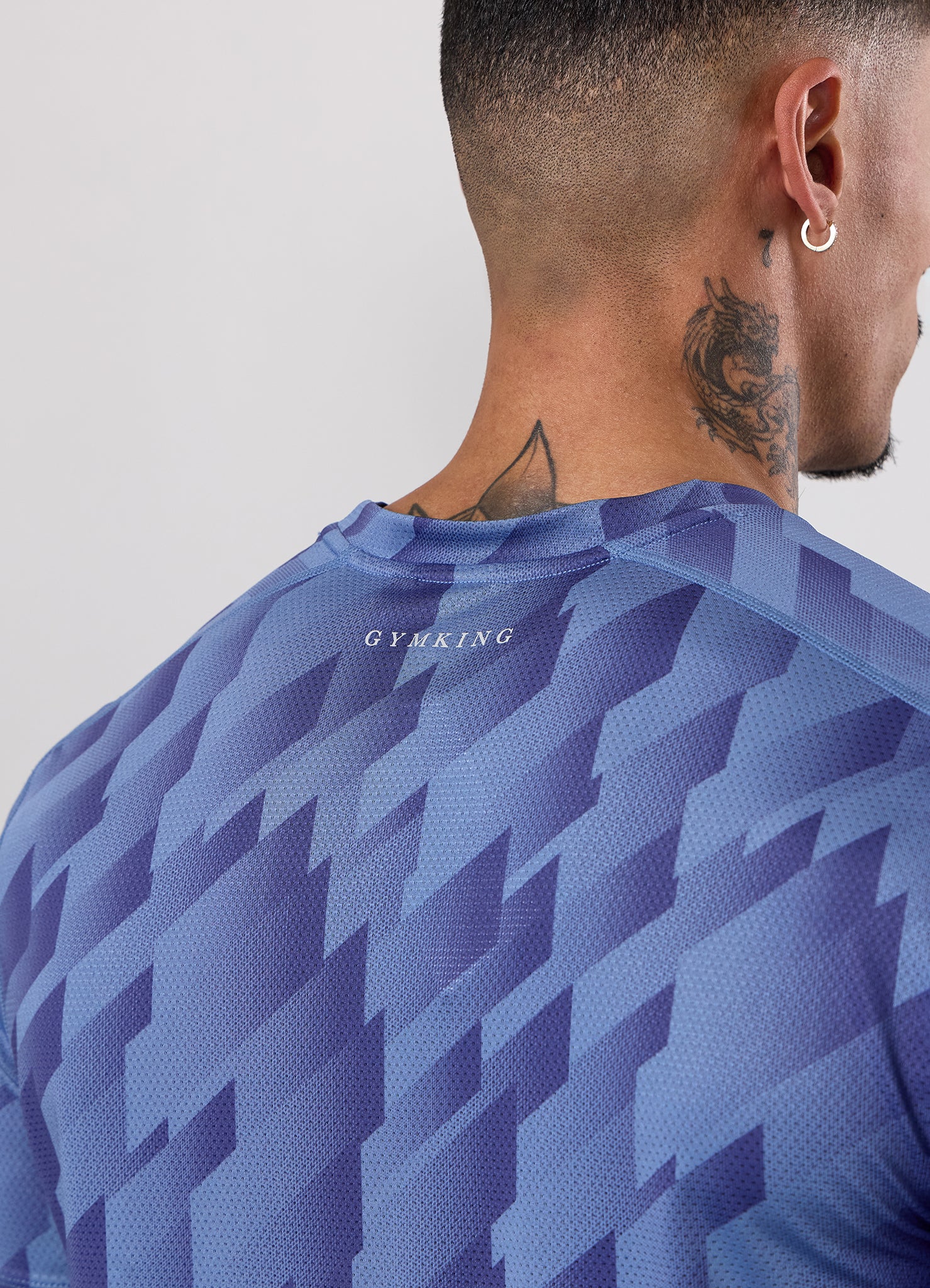 Gym King Power AOP Tee - Blue Jean