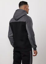 Gym King Power Fleece Hood Tracksuit - Black/Graphite/Gunmetal Grey