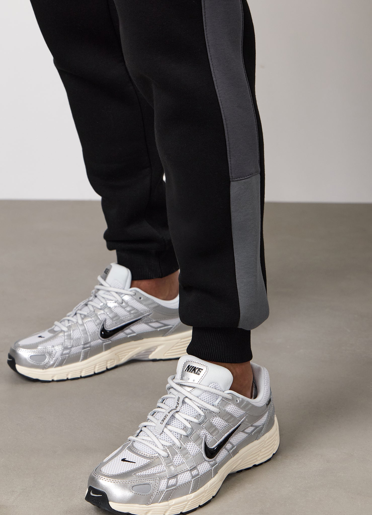 Gym King Power Colour Block Fleece Jogger - Black/Graphite/Gunmetal Grey