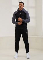 Gym King Power Fleece Hood Tracksuit - Black/Graphite/Gunmetal Grey