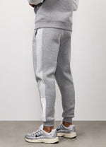 Gym King Power Fleece Hood Tracksuit - Light Grey/Snow Marl/White