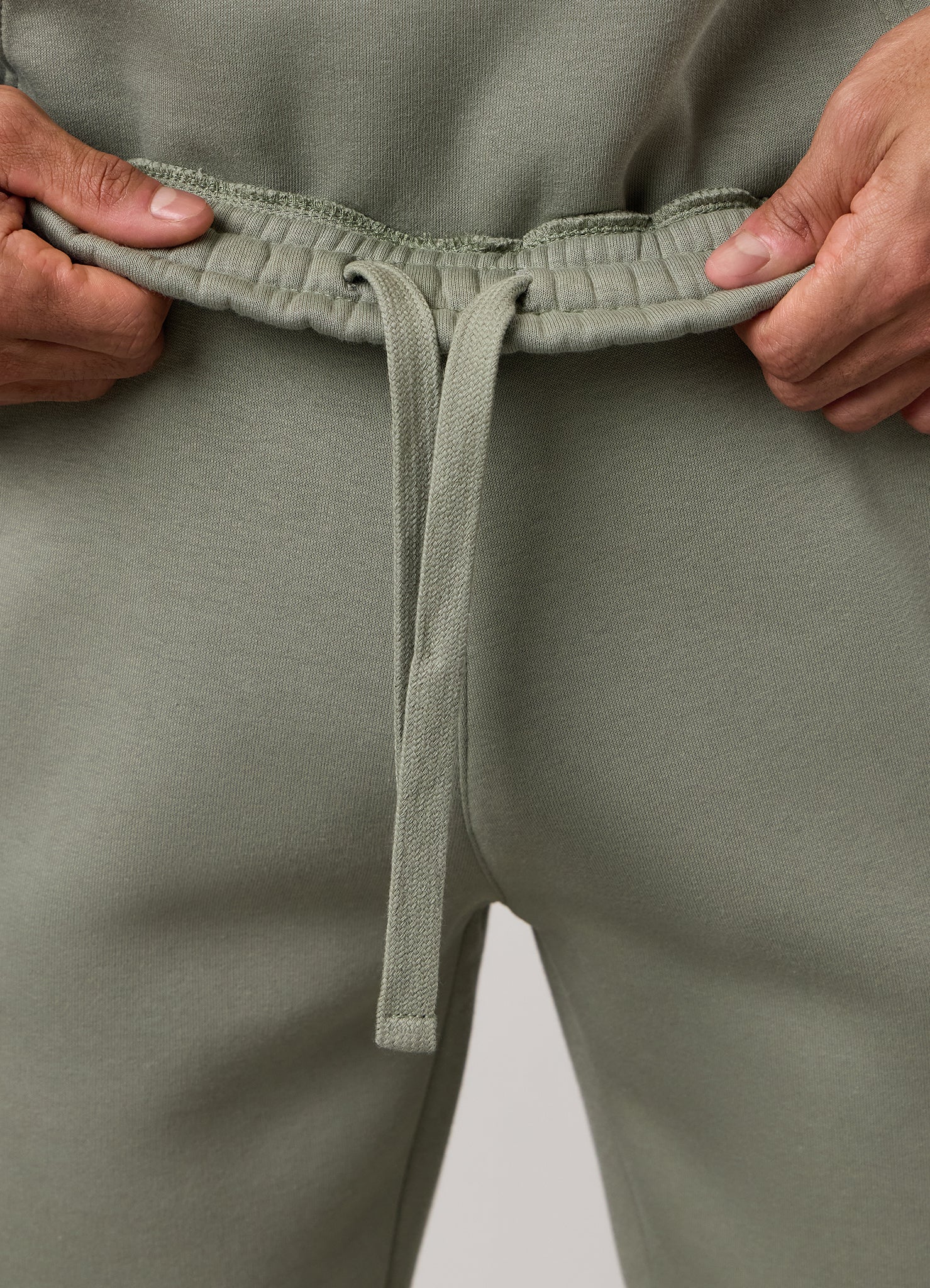 Gym King Power Colour Block Fleece Jogger - Soft Khaki/Fern Green/White