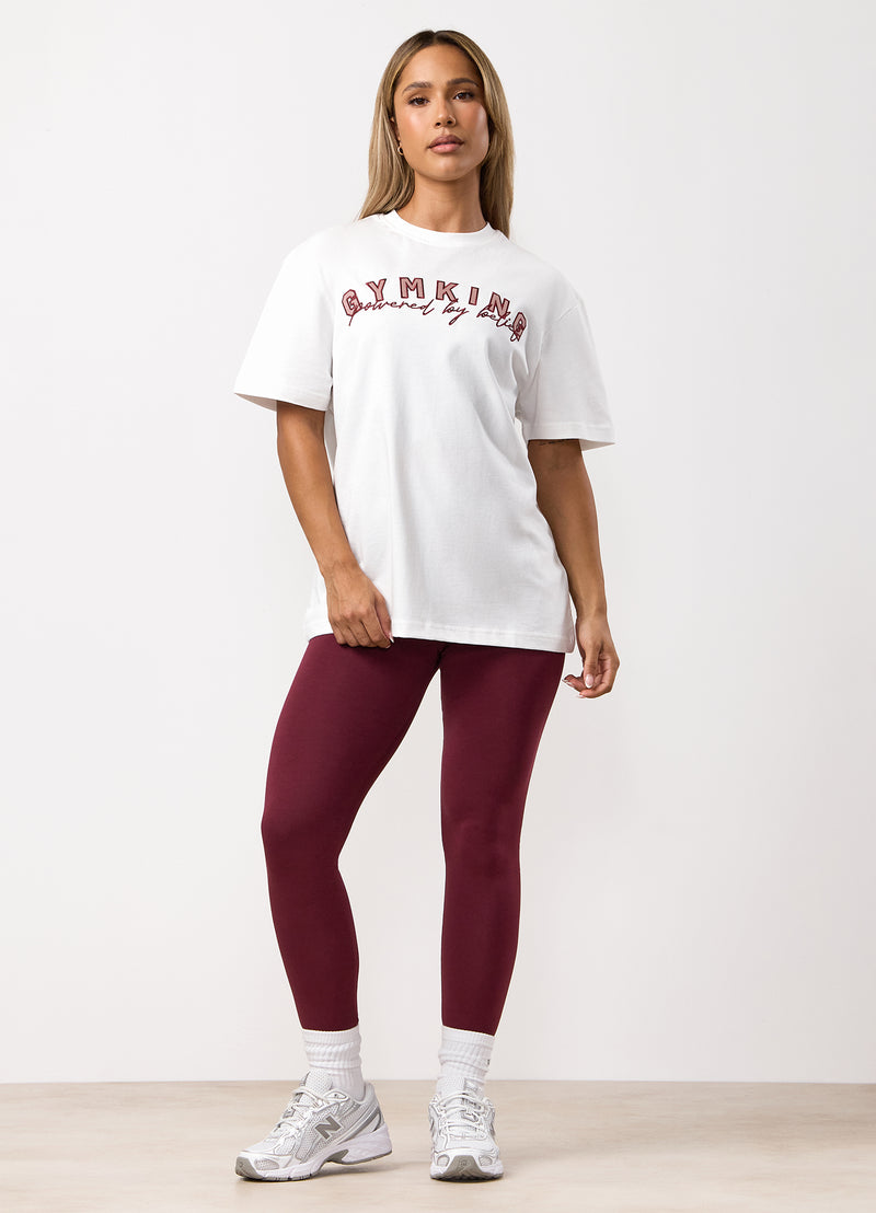 Gym King Powered By Belief BF Tee - Cream