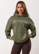 Gym King Powered By Belief Hood Tracksuit - Warm Khaki