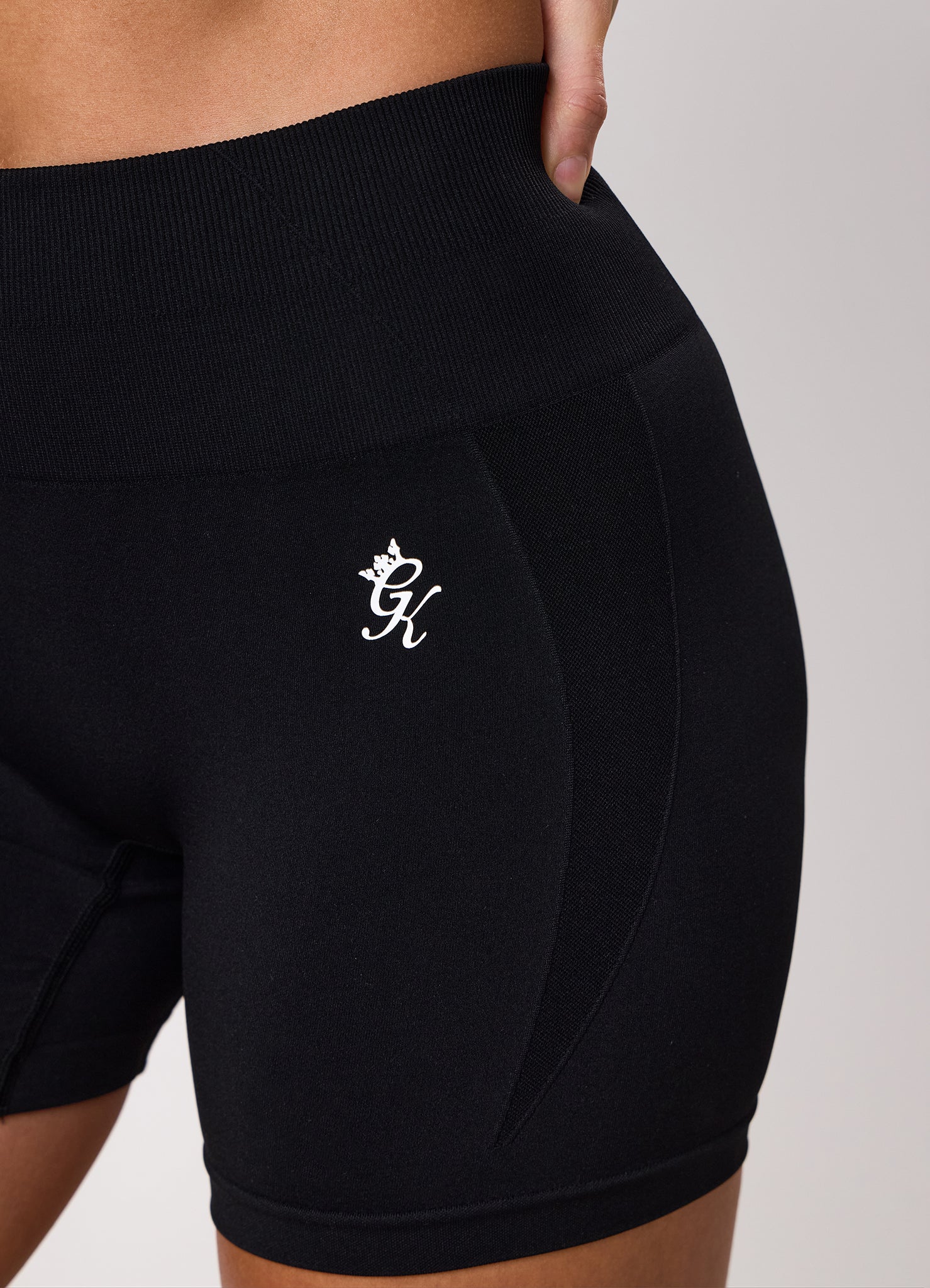 Gym King Power Lightweight Seamless Shorts - Black