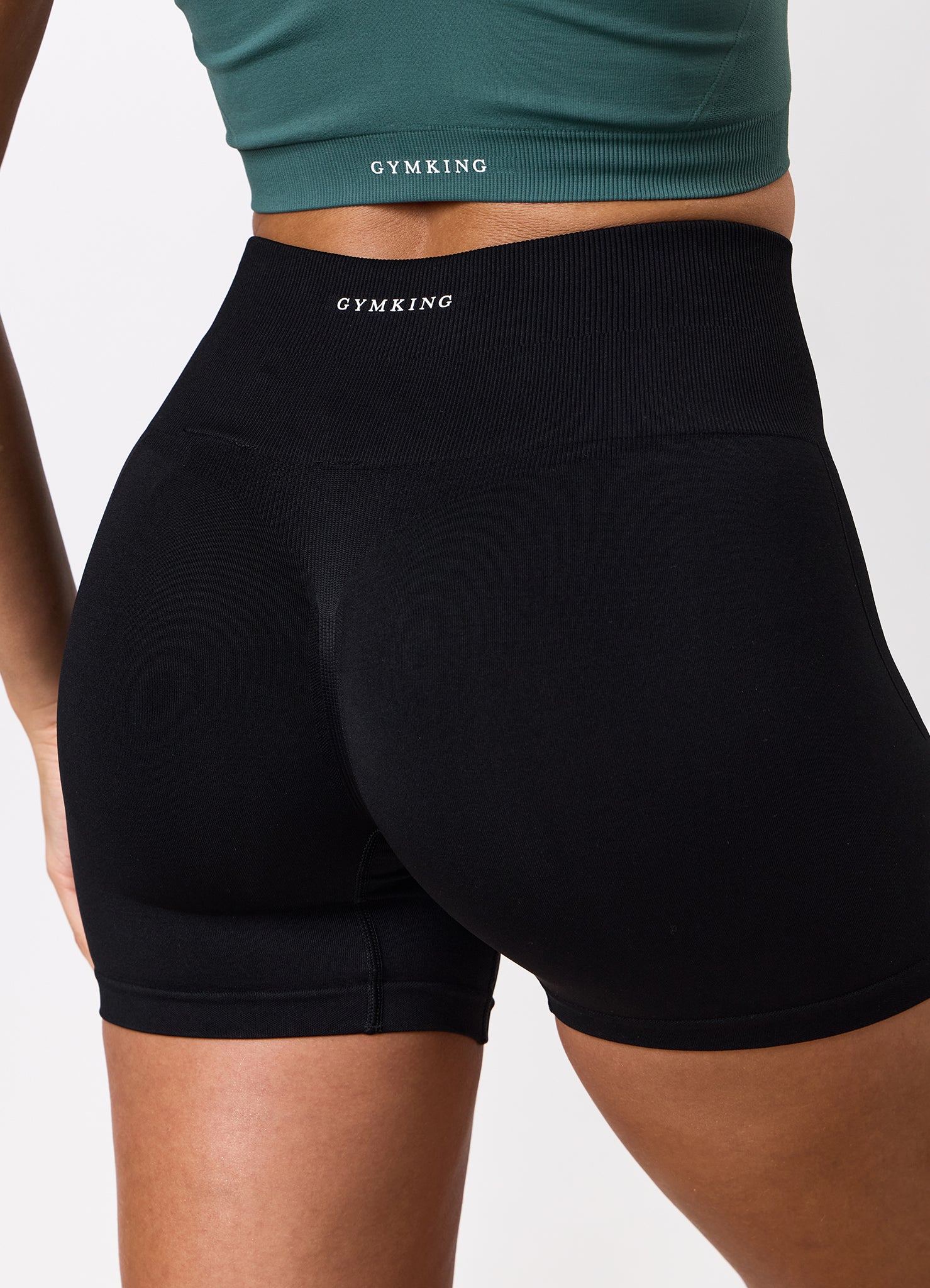 Gym King Power Lightweight Seamless Shorts - Black