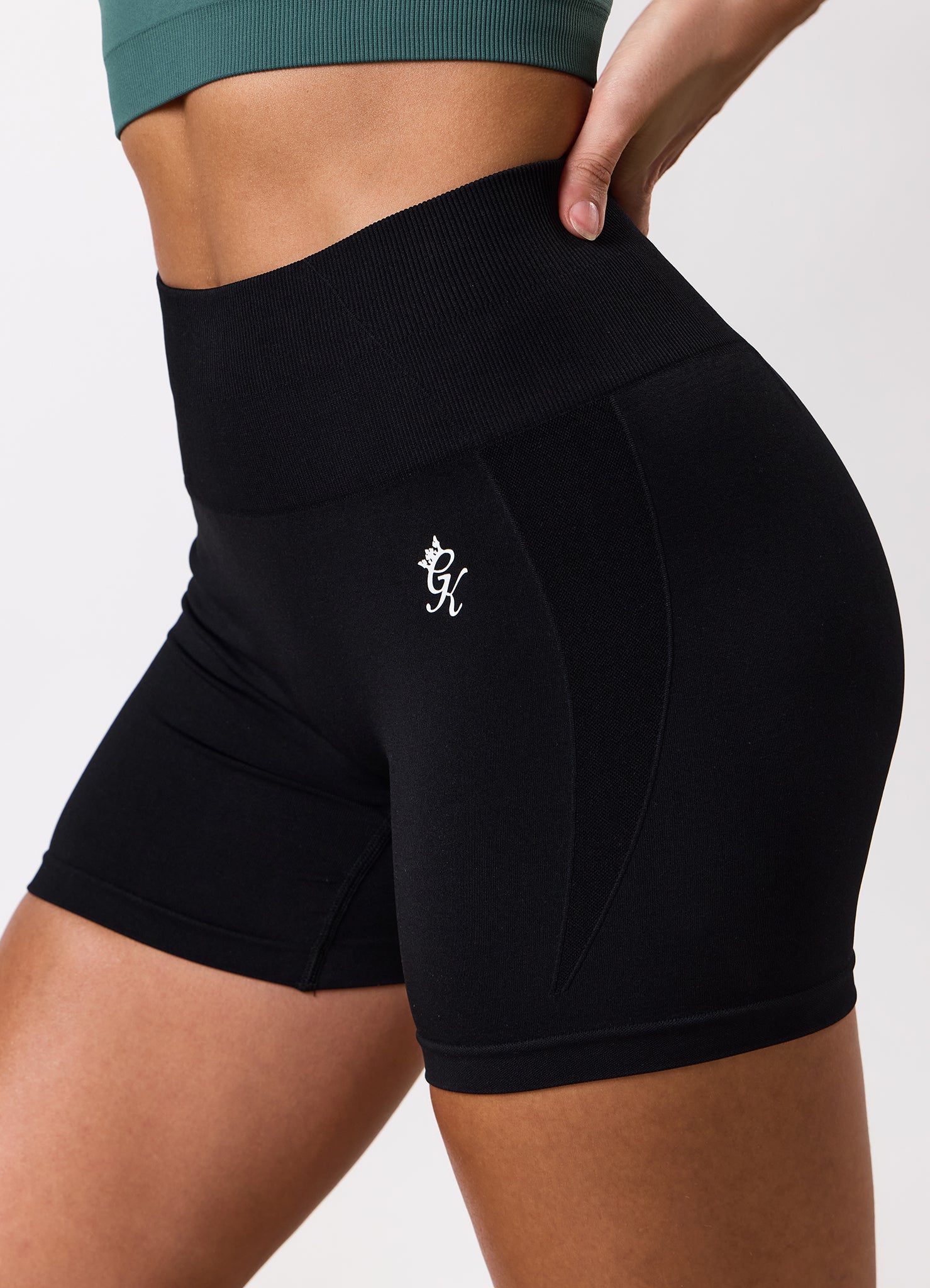 Gym King Power Lightweight Seamless Shorts - Black