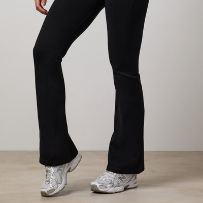 Gym King Power Lightweight Seamless Flared Yoga Pant - Black