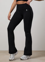 Gym King Power Lightweight Seamless Flared Yoga Pant - Black thumbnail
