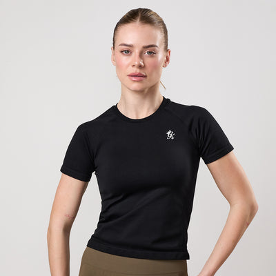 Gym King Power Lightweight Seamless Loose Fit Tee - Black