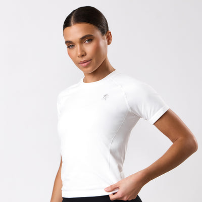 Gym King Power Lightweight Seamless Loose Fit Tee - White