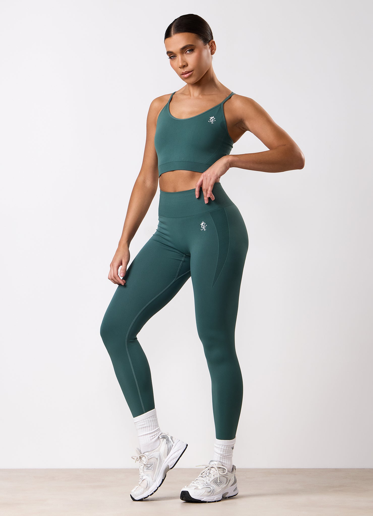 Gym King Power Lightweight Seamless Legging - Pine Green
