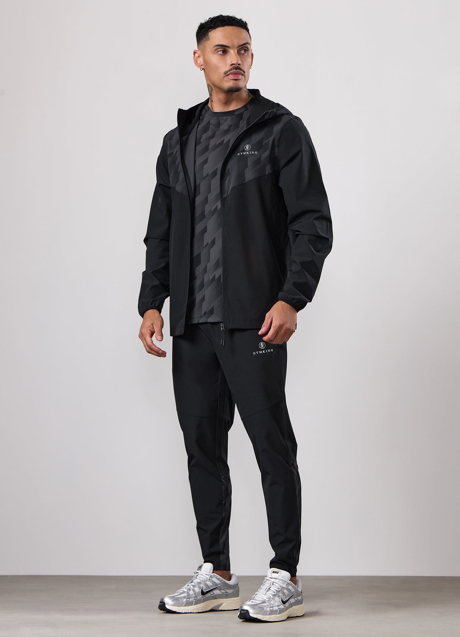 Gym King Power Training Full Zip Tracksuit - Black