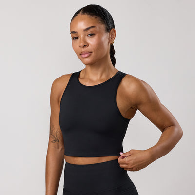 Gym King Precision Cut Out Tank - Black