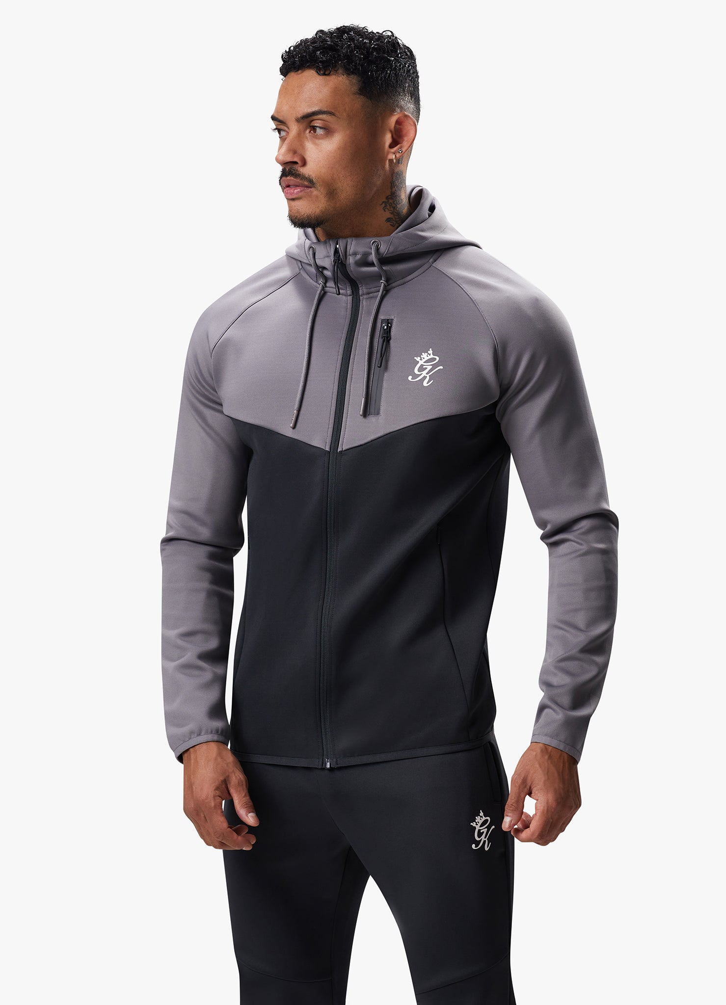 Gym King Precision FZ Hood - Slate Grey/Titanium Grey
