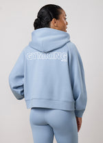 Gym King Precision Henley Hoodie - Chalk Blue thumbnail