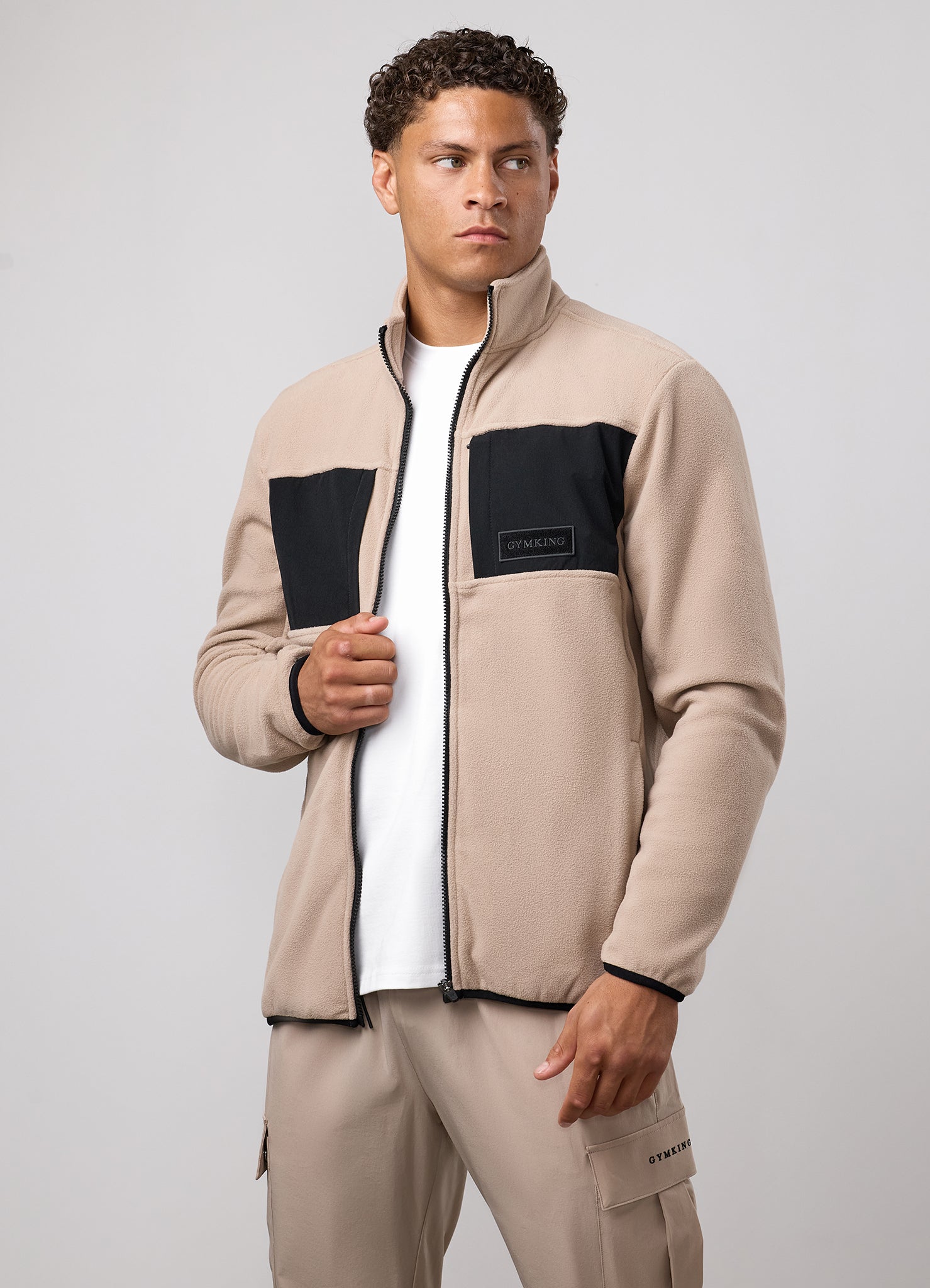 Gym King Precision Polar Fleece - Stone Taupe