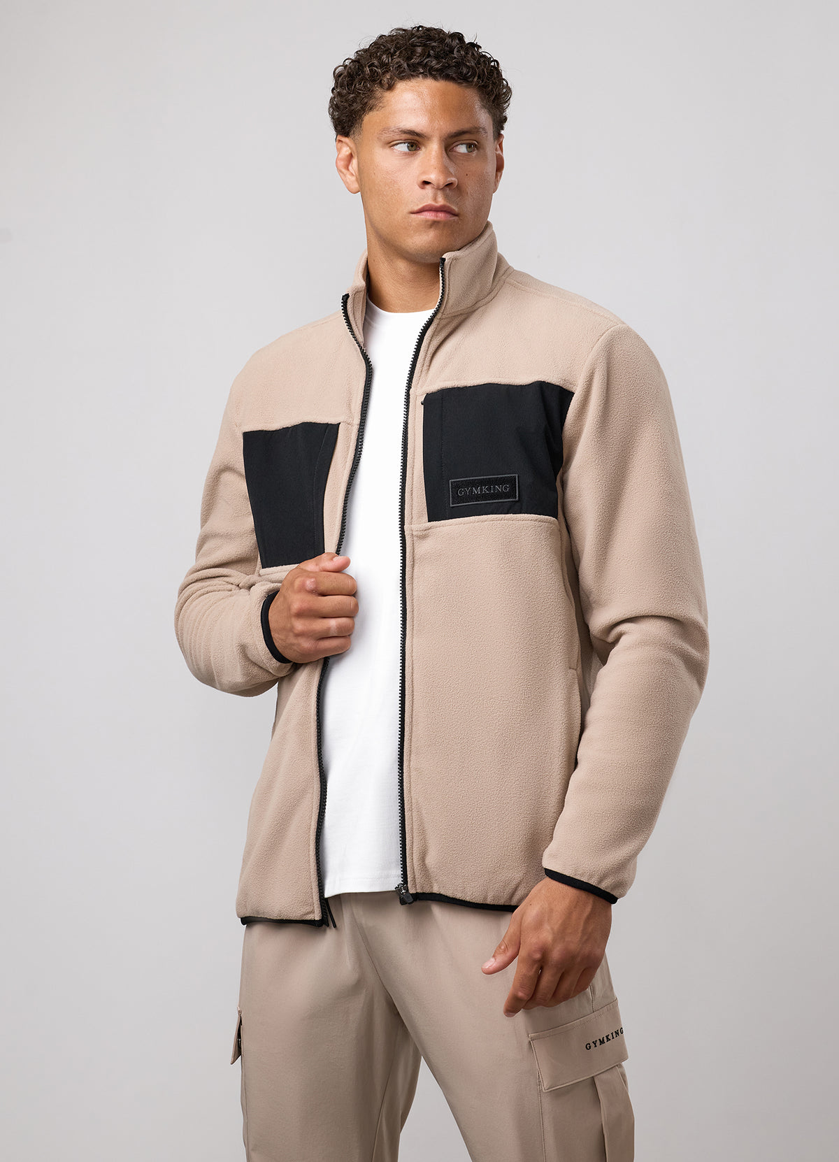Gym King Precision Polar Fleece - Stone Taupe