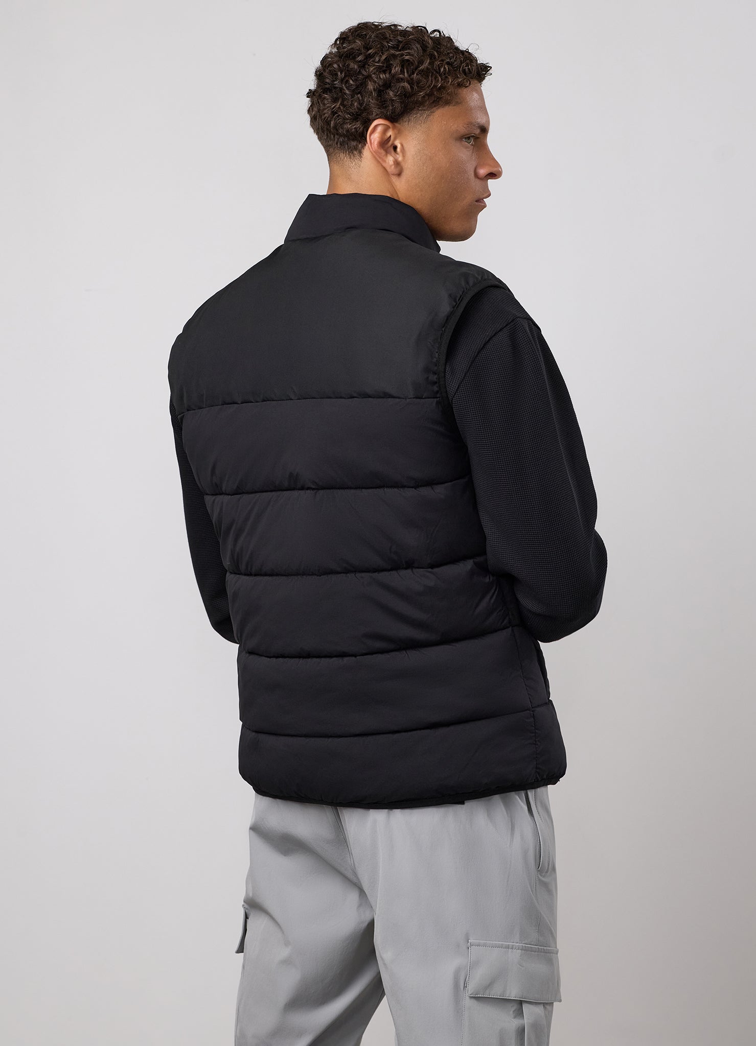 Gym King Precision Puffer Gilet - Black