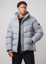 Gym King Precision Puffer Jacket - Silver Grey thumbnail