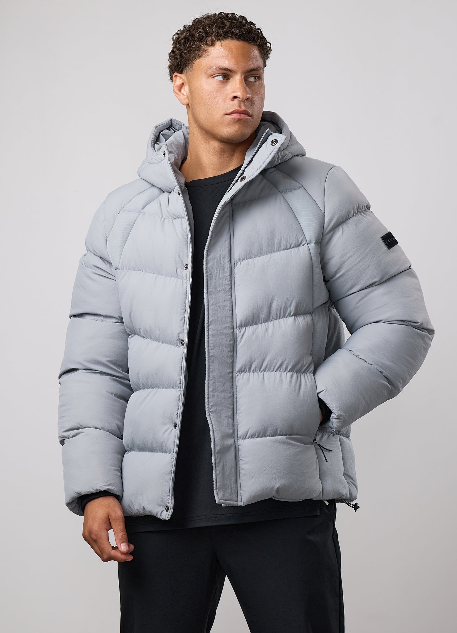 Gym King Precision Puffer Jacket - Silver Grey