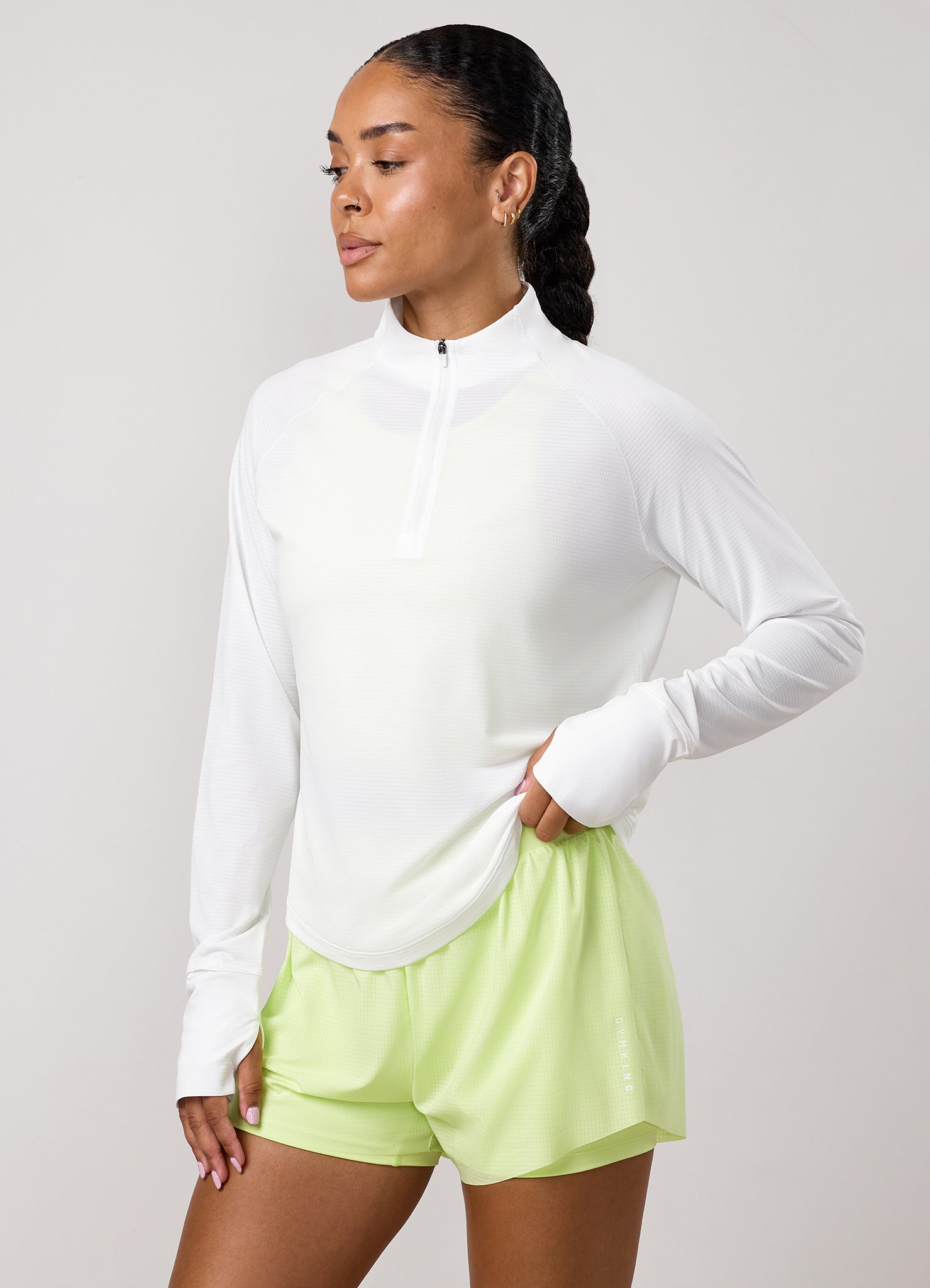 Gym King Precision 1/4 Zip Funnel - White
