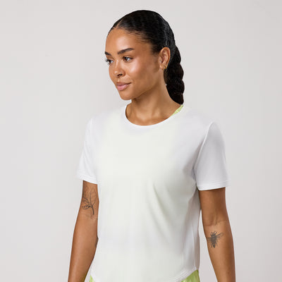 Gym King Precision Cap Sleeve Tee - White