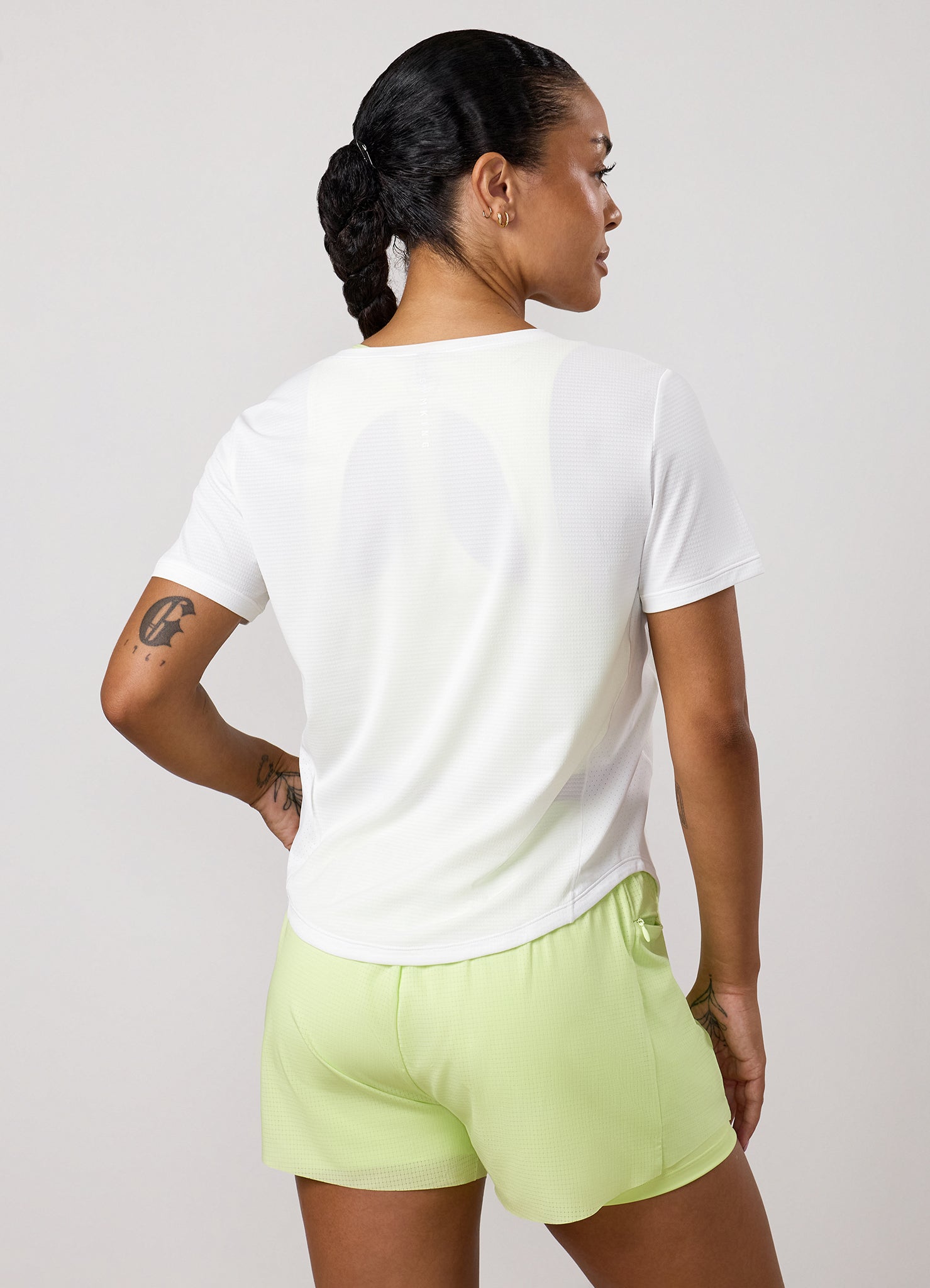 Gym King Precision Cap Sleeve Tee - White