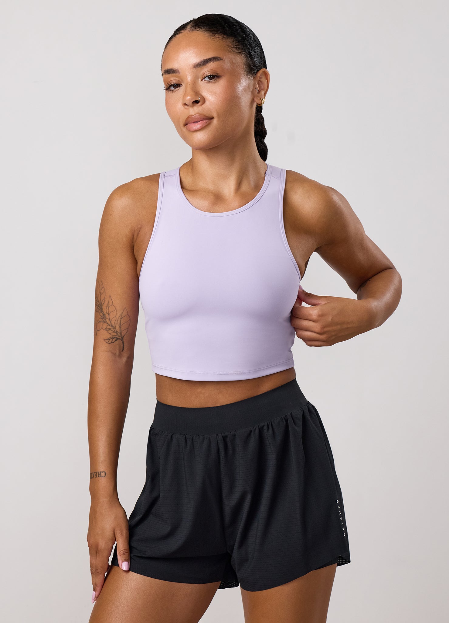 Gym King Precision Cut Out Tank - Lavender