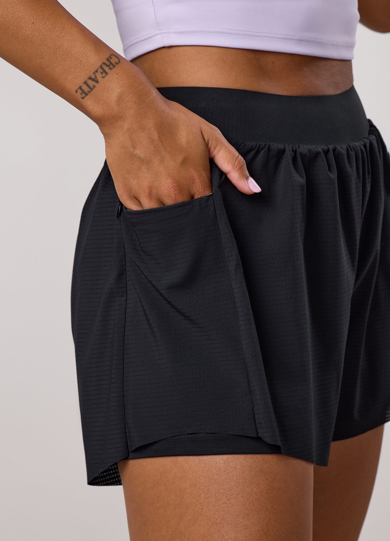 Gym King Precision Running Short - Black