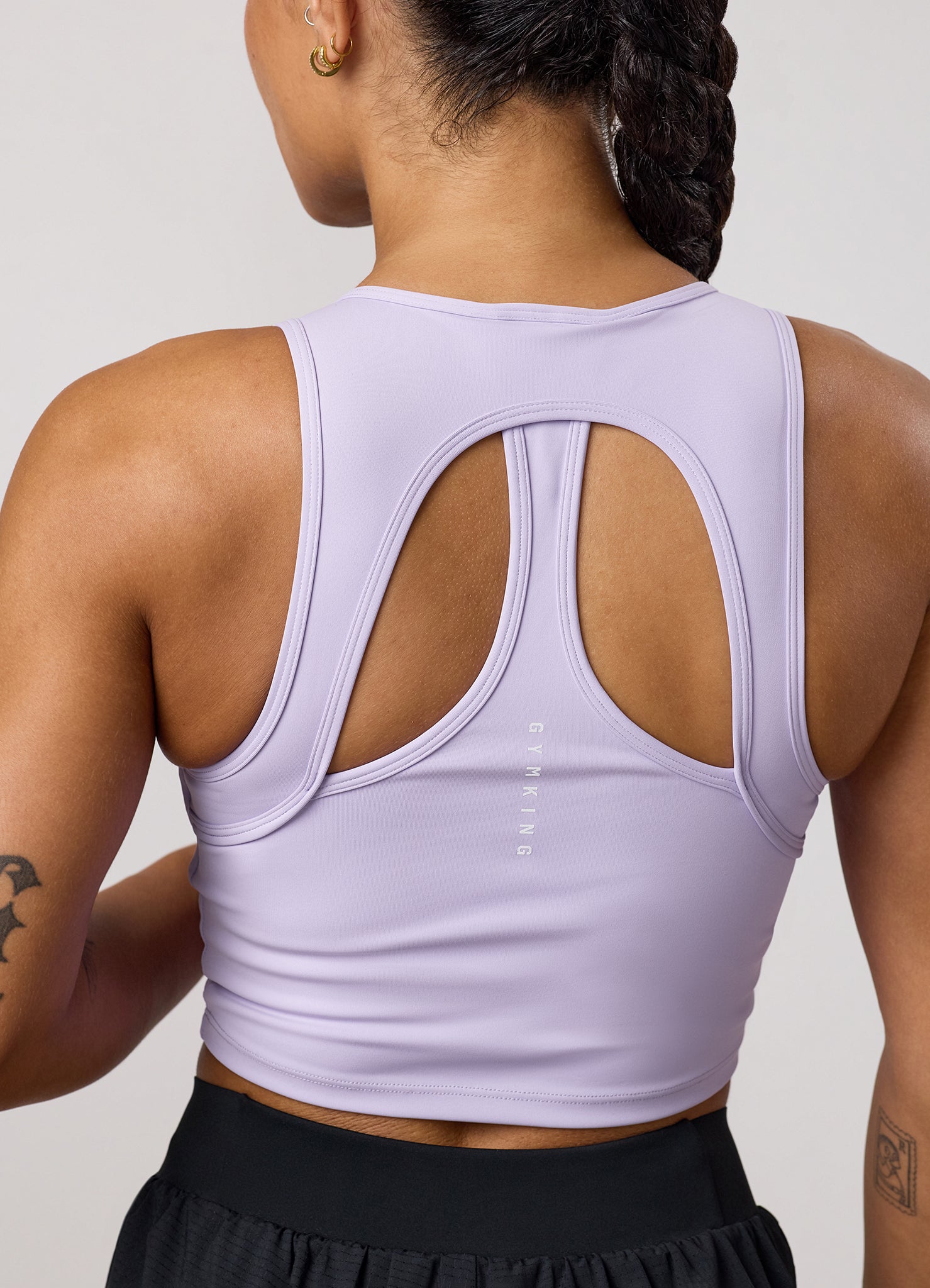 Gym King Precision Cut Out Tank - Lavender
