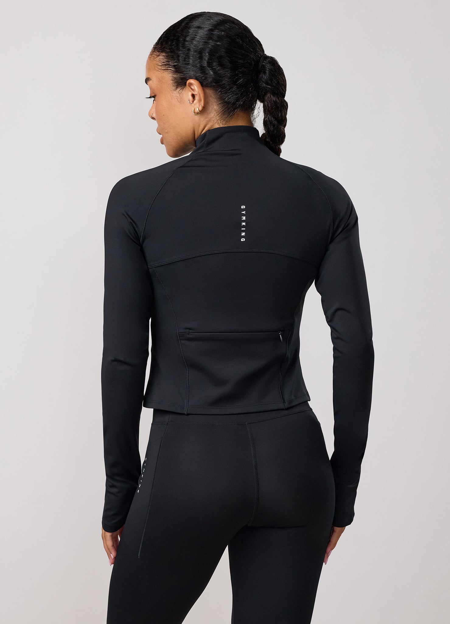 Gym King Precision Full Zip Funnel - Black