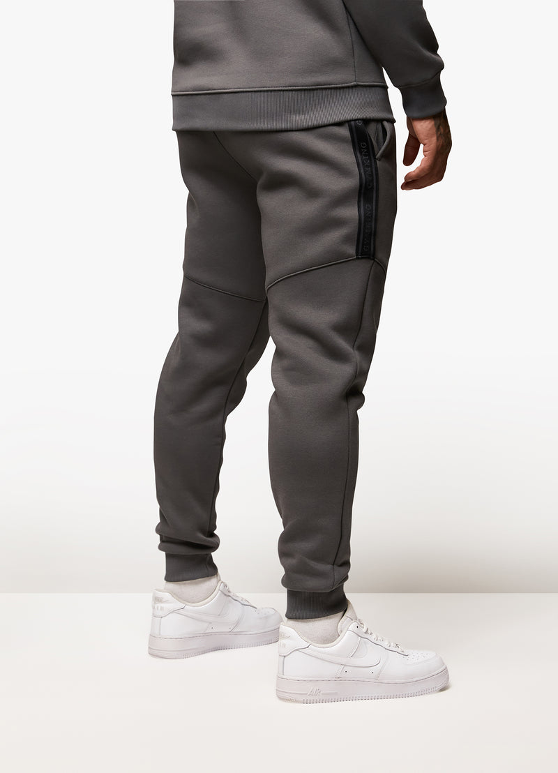 Gym King Premium Taped Jogger - Grey