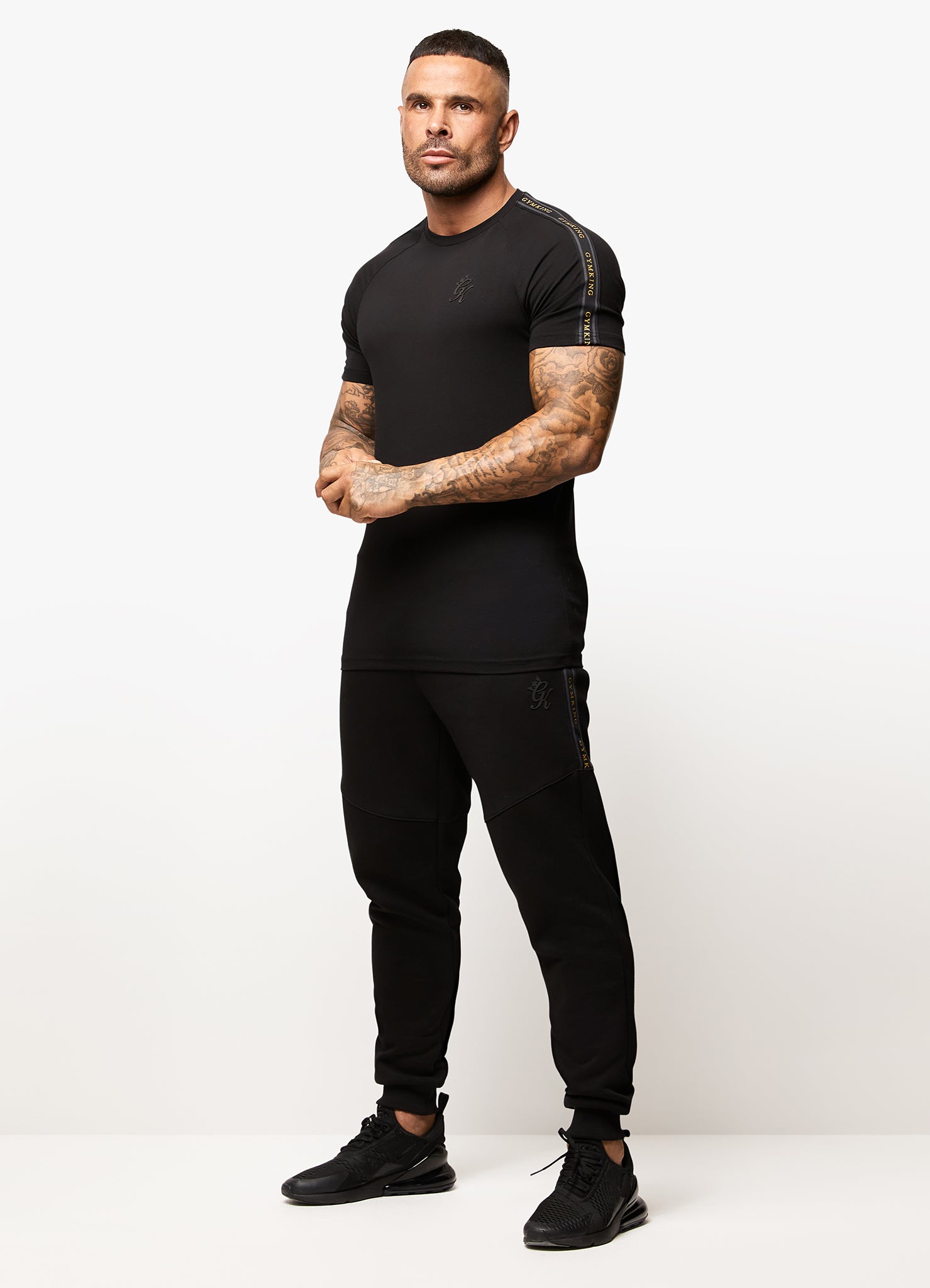 Gym king tracksuit black and gold hotsell