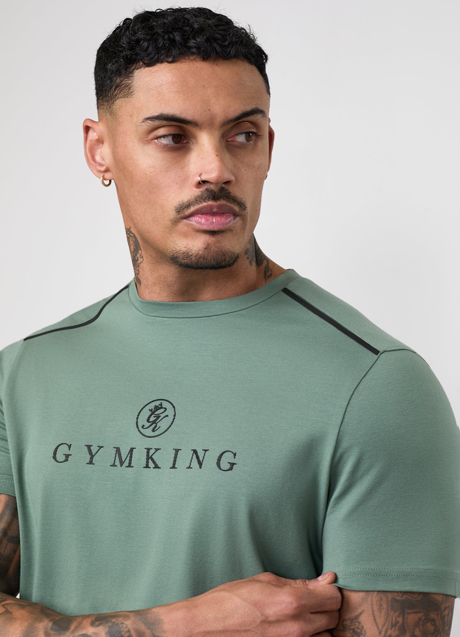 Gym King Pro Logo V2 Jersey Tee - Fern