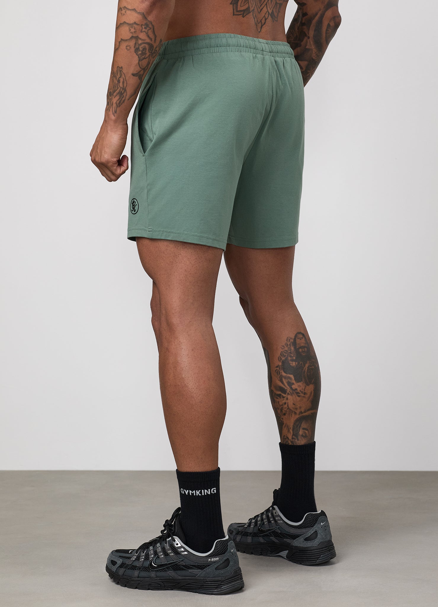 Gym King Pro Logo V2 Jersey 6" Short - Fern