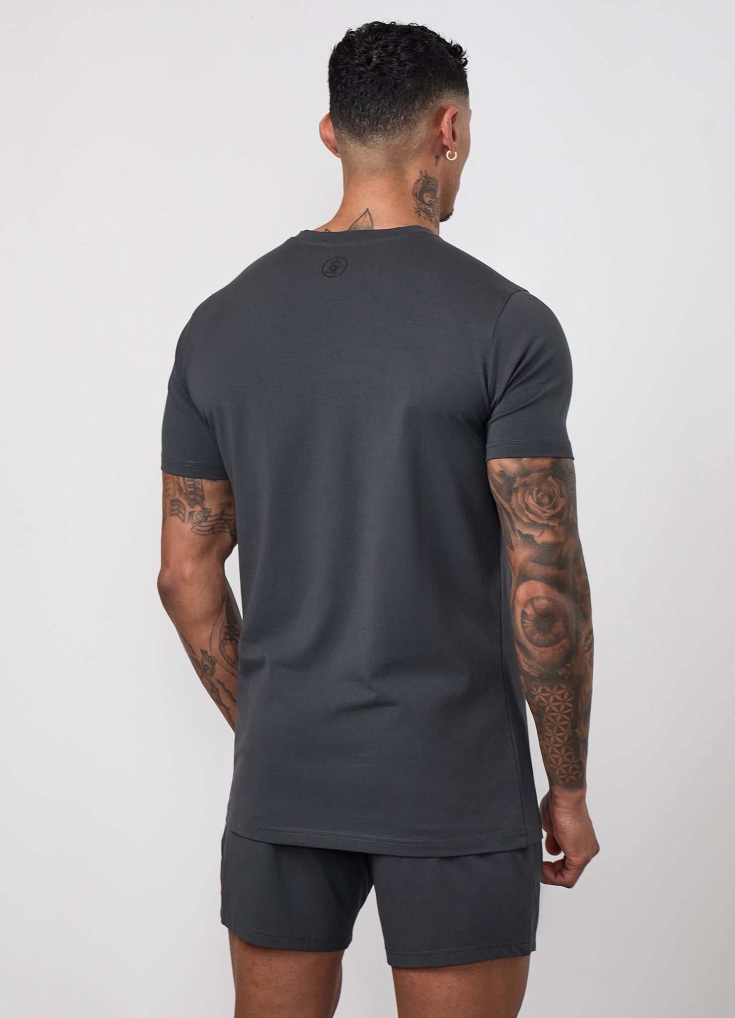 Gym King Pro Logo V2 Jersey Tee - Dark Pewter
