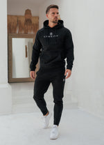 Gym King Pro Logo Tracksuit - Black/White