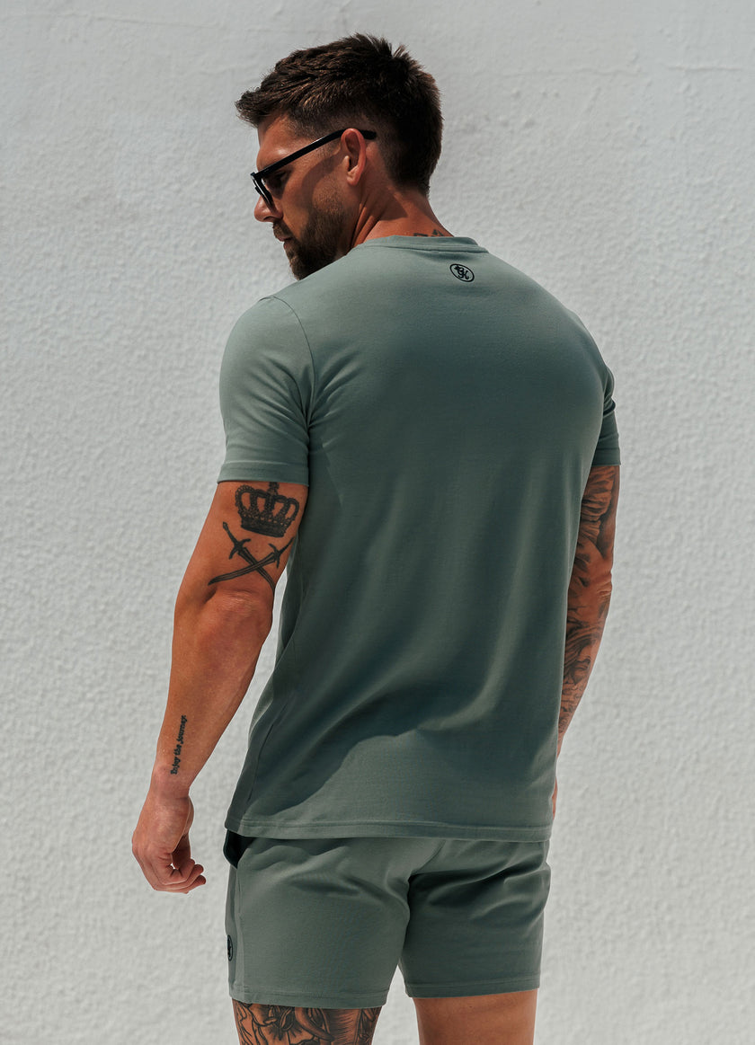 Gym King Pro Logo V2 Jersey Tee - Fern