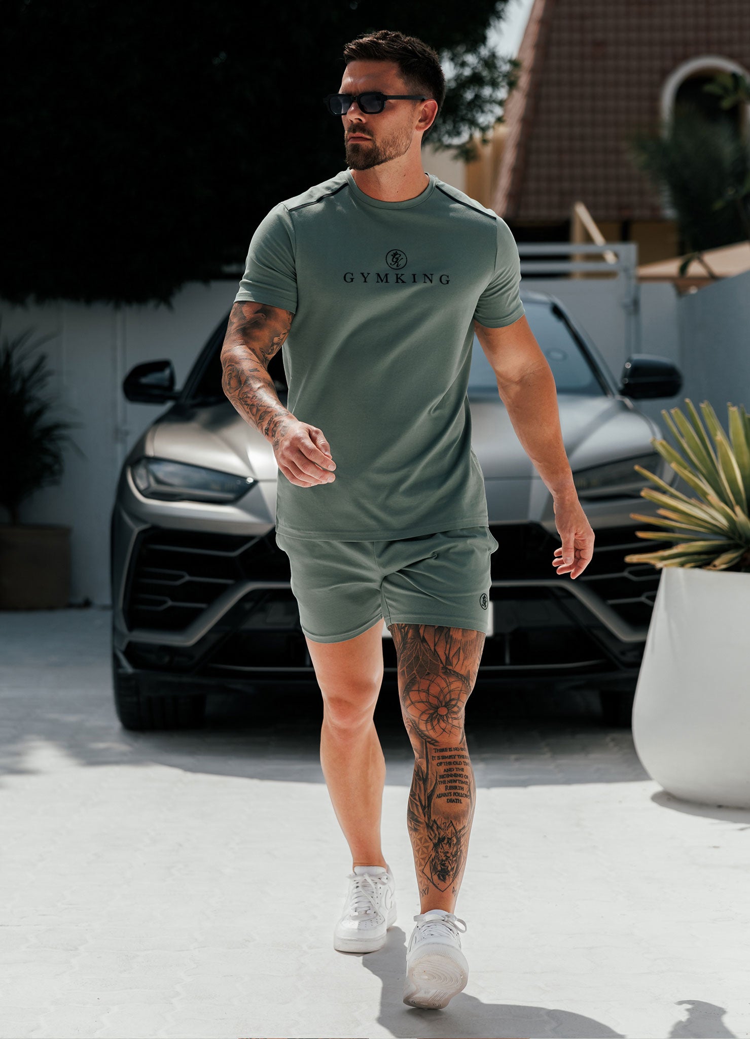 Gym King Pro Logo V2 Jersey Tee - Fern