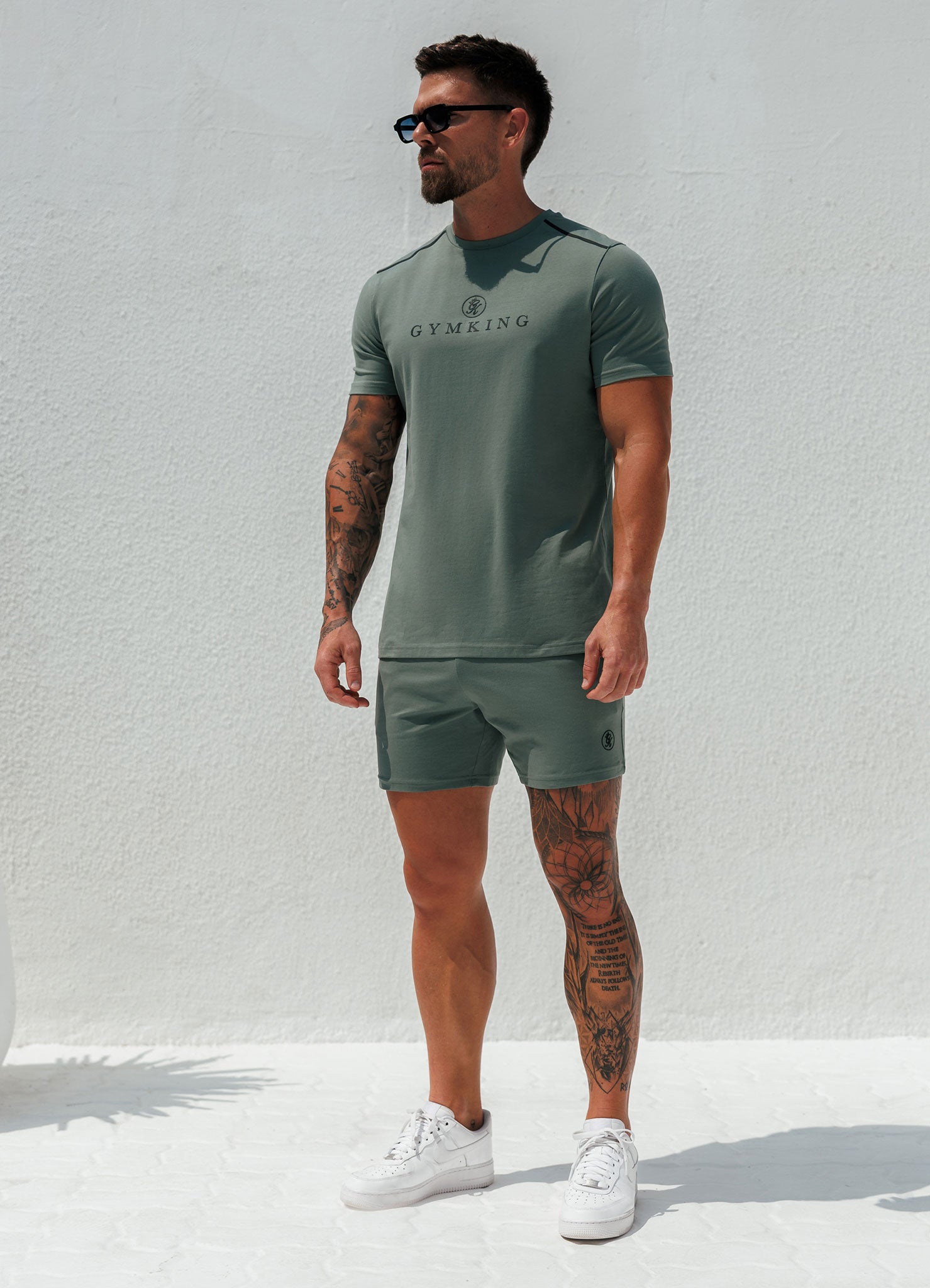 Gym King Pro Logo V2 Jersey 6" Short - Fern