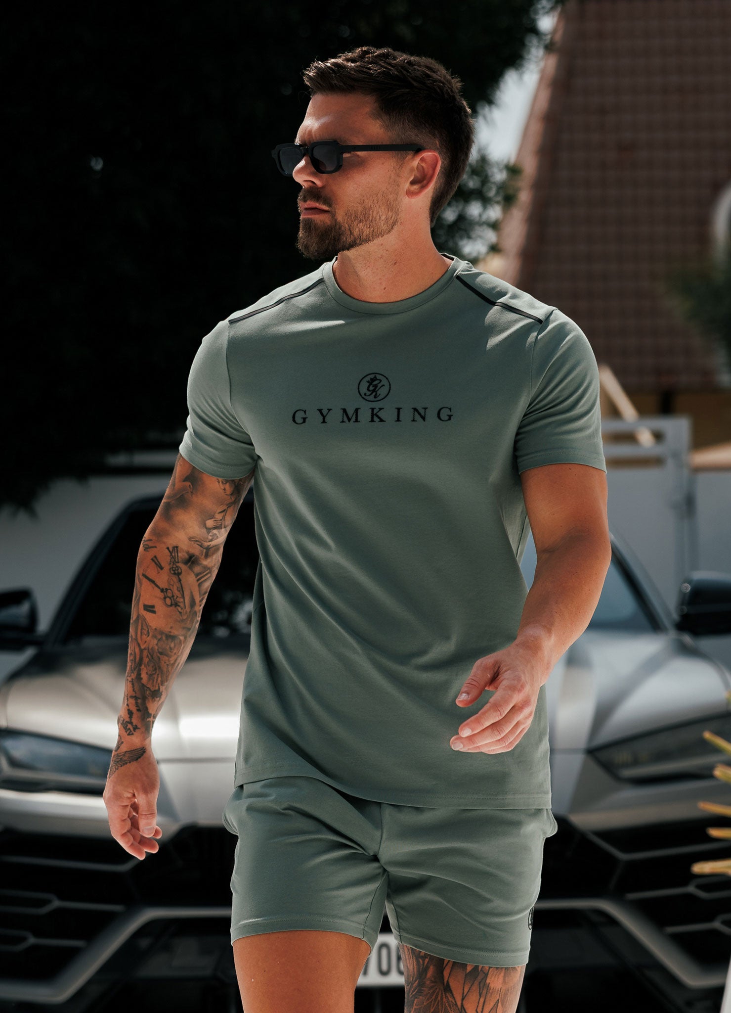 Gym King Pro Logo V2 Jersey Tee - Fern